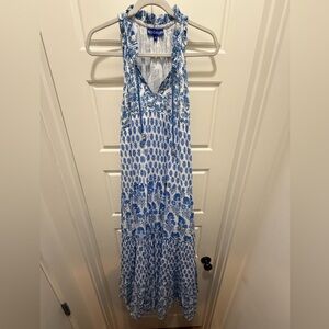 NWT. Ro’s Garden. Sofia Maxi. Blue Cornflower Print. Size Small.